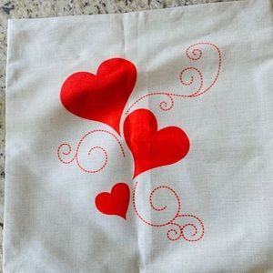 Heart pillow cover!